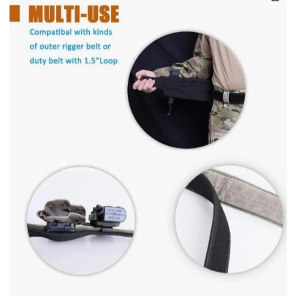 KRYDEX Hook Liner Inner Belt for Duty Belt 1.5